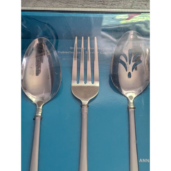 3-Piece Stainless Steel Hostess Set By Gibson Anneville Design - Picture 4 of 7